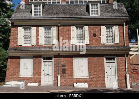 Un homme historique plein de problèmes dans la société hill tavern philadelohia circa 1759 pa Banque D'Images