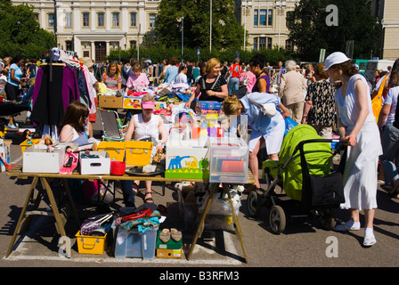 Hietalahti brocante dans le centre d'Helsinki Finlande Europe Banque D'Images