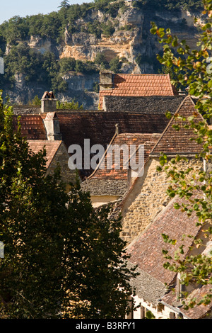 Toits en Dordogne,France Banque D'Images
