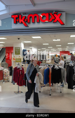 Boutique T K Maxx Banque D'Images