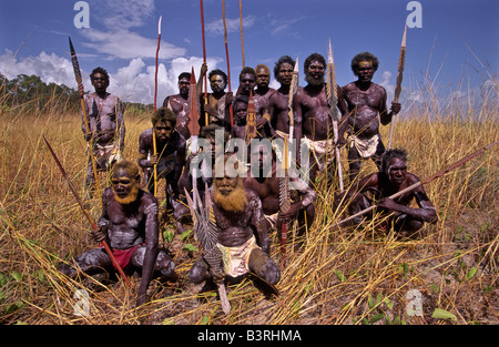 Aborigènes, l'Australie, îles Tiwi Banque D'Images