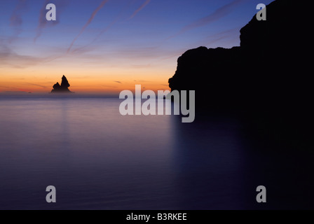 Vaste Haven Beach West Wales Pembrokeshire au lever du soleil en Octobre Banque D'Images