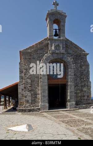 Espagne Pays Basque San Juan de Gaztelugatxe church Banque D'Images