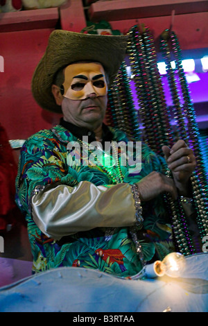 César de la coterie de Mardi Gras à Metairie, en Louisiane. (Banlieue de New Orleans) Banque D'Images