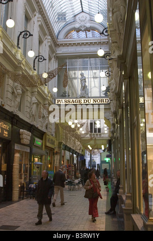 La galerie marchande du Passage du Nord à Bruxelles, Belgique Banque D'Images