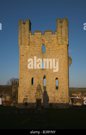 Helmsley North Yorkshire UK Helmsley Castle Site du patrimoine historique Tour Est Banque D'Images