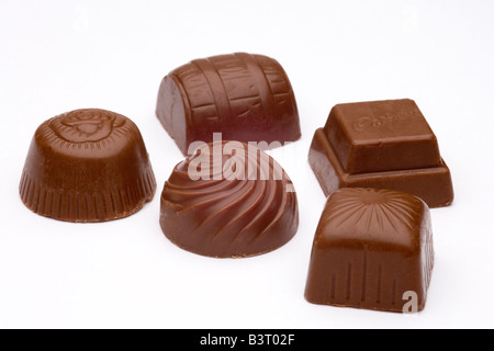 Assortiment de liqueurs au chocolat Banque D'Images