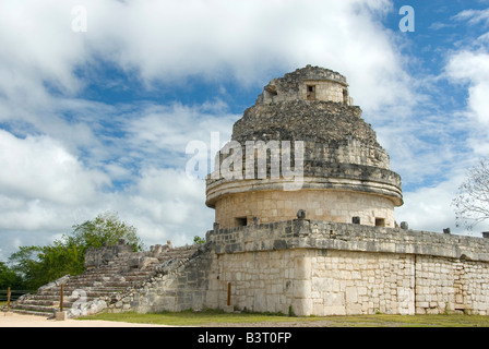 El Caracol ou l'Observatoire Chichen Itza ruines Maya Toltèque Péninsule du Yucatan Mexique 2007 NR Banque D'Images