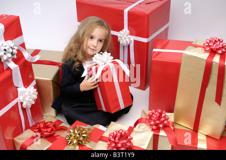 Cadeaux de Noël Banque D'Images