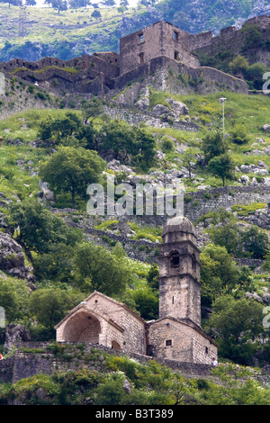 Baie de Kotor Kotor Monténégro Europe un site du patrimoine mondial de l'UNESCO Banque D'Images