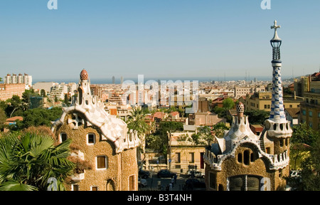 Parc Gaudi, Barcelone, Espagne Banque D'Images