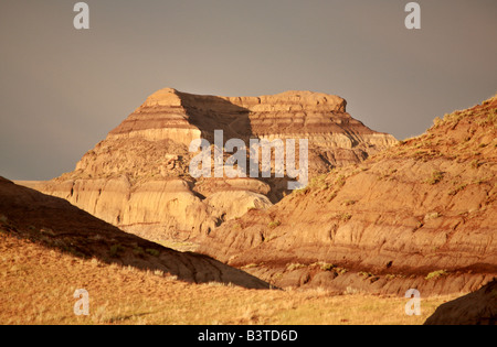 Castle Butte dans Big Muddy Valley de la Saskatchewan Banque D'Images