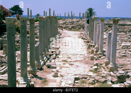 L'Asie, Liban. Ancien port utilisé par les croisés. Banque D'Images