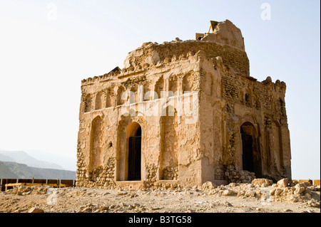 Oman, région de Sharqiya, Sur. Ancien village de QALHAT, 2ème ANNONCE de siècle la tombe de Bibi Miriam (saint musulman) Banque D'Images