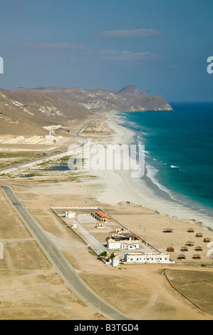 Oman Dhofar, région, Al Mughsail. Sommaire des Al Mughsail Beach Banque D'Images