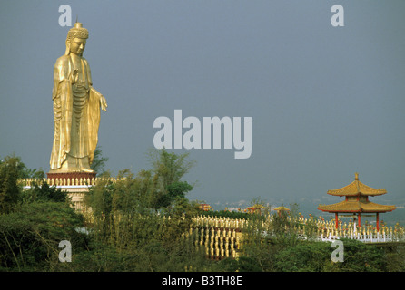 En Asie, Taiwan, Fokuangshan. La lumière de montagne de Bouddha, monastère bouddhiste. Banque D'Images