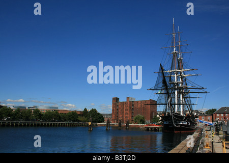 USS Constitution (Old Ironside) à Boston. Banque D'Images