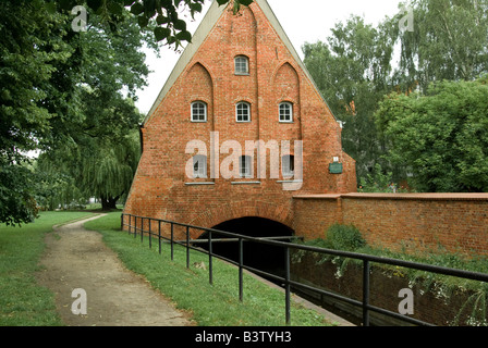 L'Europe, Pologne, Gdansk, le Petit Moulin (ca. 1400) Banque D'Images