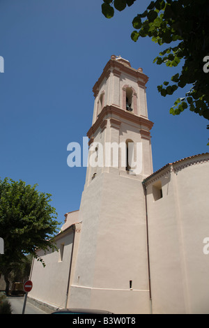 Eglise à Piana Corse du Sud France Banque D'Images