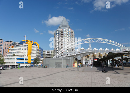 L'architecture moderne, Rotterdam, Pays-Bas Banque D'Images