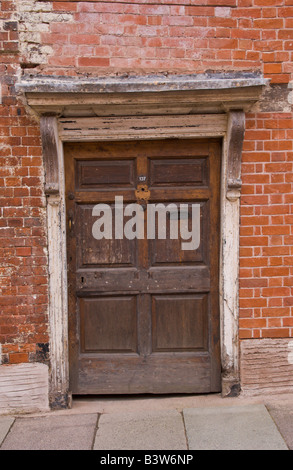 Porte d'entrée de maison en cours de rénovation Ludlow Shropshire England UK Banque D'Images