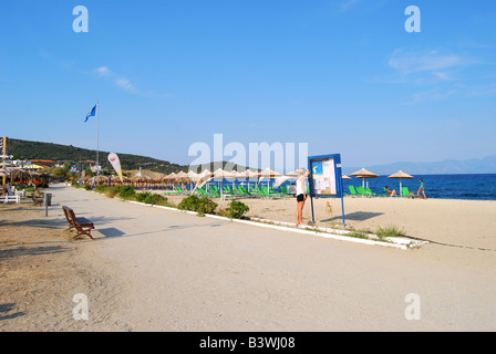 Sarti beach, Sarti, péninsule Sithonia, Halkidiki, Macédoine Centrale, Grèce Banque D'Images