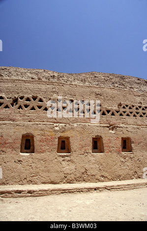 L'Amérique du Sud, Pérou, Pisco. Pre-Inca ruins à Tambo Colorado, vers la fin du 15e siècle. Banque D'Images