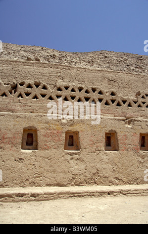 L'Amérique du Sud, Pérou, Pisco. Pre-Inca ruins à Tambo Colorado, vers la fin du 15e siècle. Banque D'Images