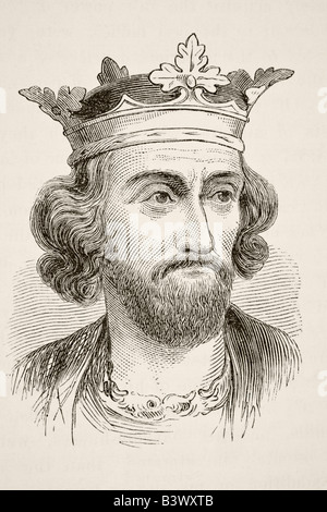 Roi Edward I d'Angleterre, 1239 à 1307. Banque D'Images