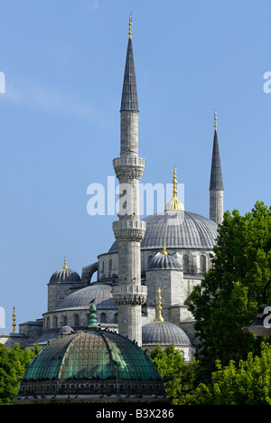 Mosquée Bleue, vue de Sultanahmet Banque D'Images