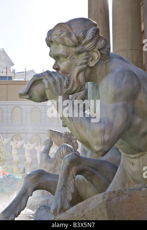 Détail d'une réplique de la fontaine de Trevi au Caesars Palace Las Vegas Banque D'Images