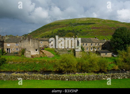 Village de Thwaite, Upper Swaledale, sur la route de Pennine Way, Yorkshire Dales National Park, Emngland UK Banque D'Images