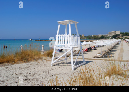 Sani Beach, Sani, péninsule de Kassandra, Chalcidique, Macédoine Centrale, Grèce Banque D'Images