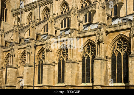 Beverley Minster Détail Yorkshire De L'Est Angleterre Royaume-Uni Gb Grande-Bretagne Banque D'Images