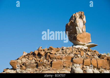 Rock formations à Bisti Badlands dans Bisti-De Zen Na désert Nouveau Mexique Banque D'Images