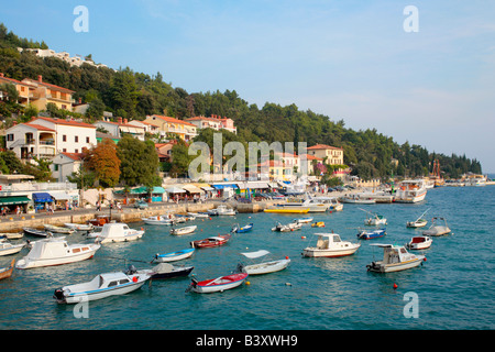 Port de Rabac en Istrie, République de Croatie, l'Europe de l'Est Banque D'Images