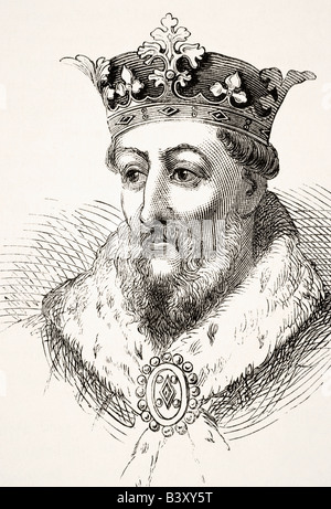 Jean de Gaunt, 2nd duc de Lancaster, 1st duc d'Aquitaine, 1340 à 1399, troisième fils survivant du roi Édouard III Banque D'Images