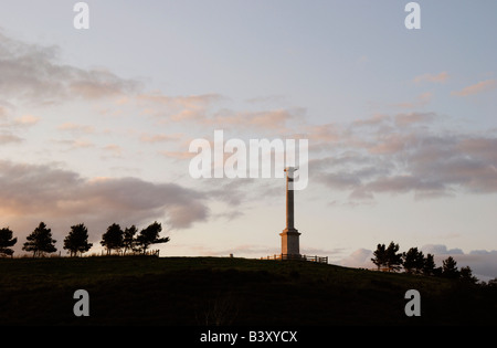 War Memorial hill Town Montgomery au Pays de Galles Banque D'Images