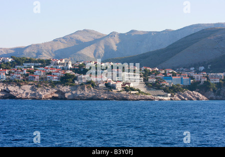 Dubrovnik Croatie,ville,historique est une destination touristique favorite avec ses murs de protection Banque D'Images