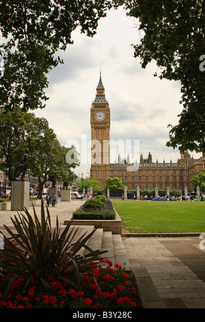 Big Ben et les chambres du Parlement, Londres, Angleterre Banque D'Images