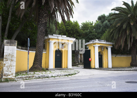 Mon Repos Gatehouse Corfu Banque D'Images