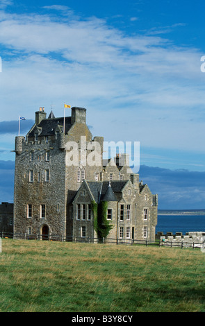 L'Écosse, Wick, Caithness, Ackergill Tower, Caithness Ecosse de l'ancienne maison du clan Sinclair Banque D'Images