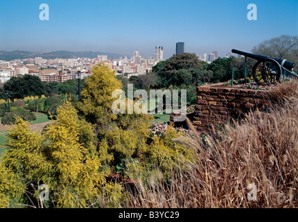 L'Afrique du Sud, Pretoria, Gauteng. Une vue de Pretoria, la capitale de l'Afrique du Sud, de l'Union européenne (les bâtiments administratifs du gouvernement l'administration centrale). Banque D'Images