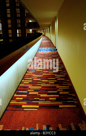 Amérique du Nord, USA, Atlanta, Georgie. Un couloir dans l'Atlanta Marriott Marquis Banque D'Images