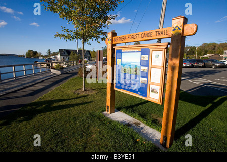 Moosehead Lake de Greenville, Maine. Northern Forest Canoe Trail. Banque D'Images