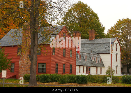 Amérique du Nord, USA, Massachusetts, Deerfield. Les bâtiments historiques à Deerfield. Banque D'Images