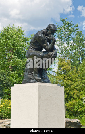 Le Penseur, Frederik Meijer Gardens, de Grand Rapids, Michigan (PR) Banque D'Images