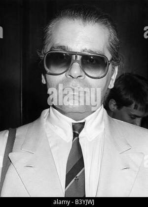 Lagerfeld, Karl, * 10.9.1938, couturier allemand, portrait, 1982, Banque D'Images