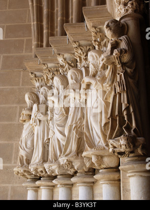 La cathédrale gothique Ste Marie a terminé au 13ème siècle, Évora. Portugal Banque D'Images