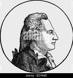 Casanova, Giacomo, 2.4.1725 - 4.6.1798, aventurier italien et auteur/écrivain, portrait, gravure sur bois, XIXe siècle, , Banque D'Images